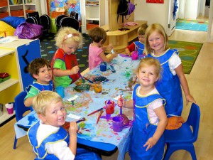 Yet another group art project with the preschoolers