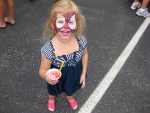 Olivia's Special Lightning McQueen Cake was Delicious!