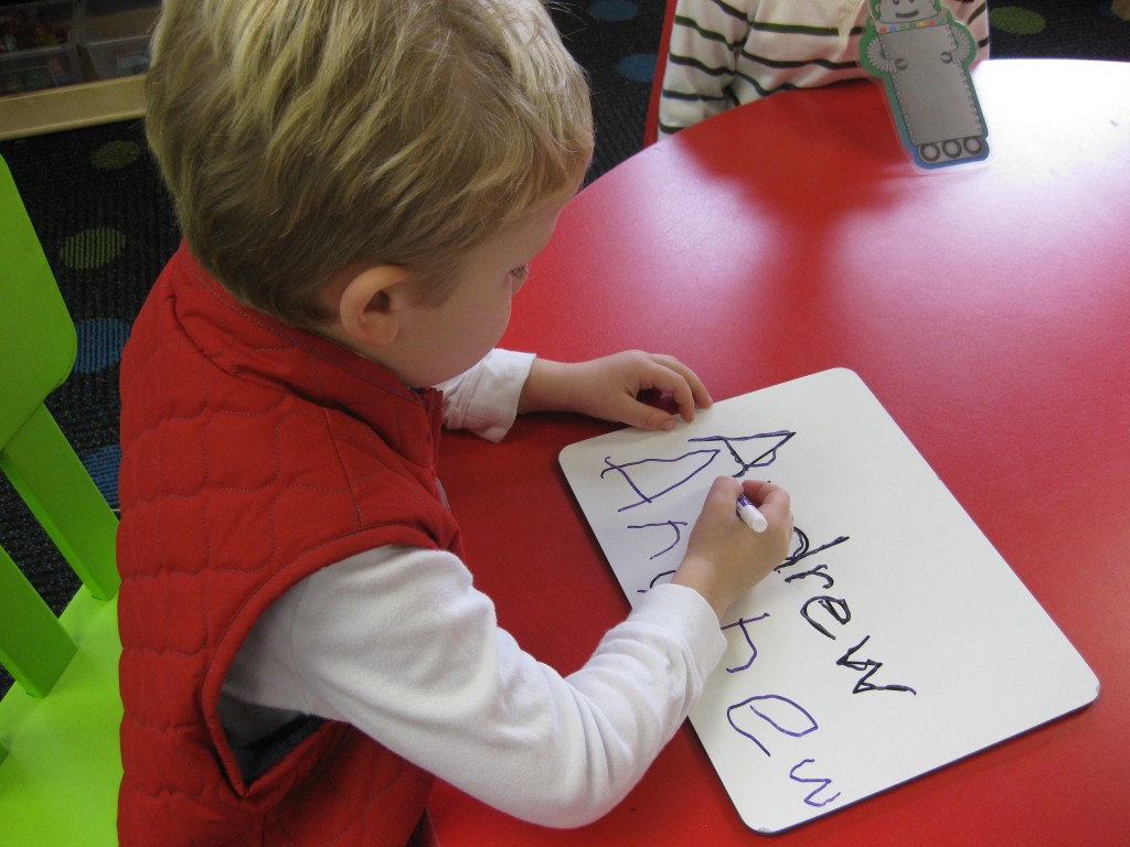 Some Children Wrote their Name Independently