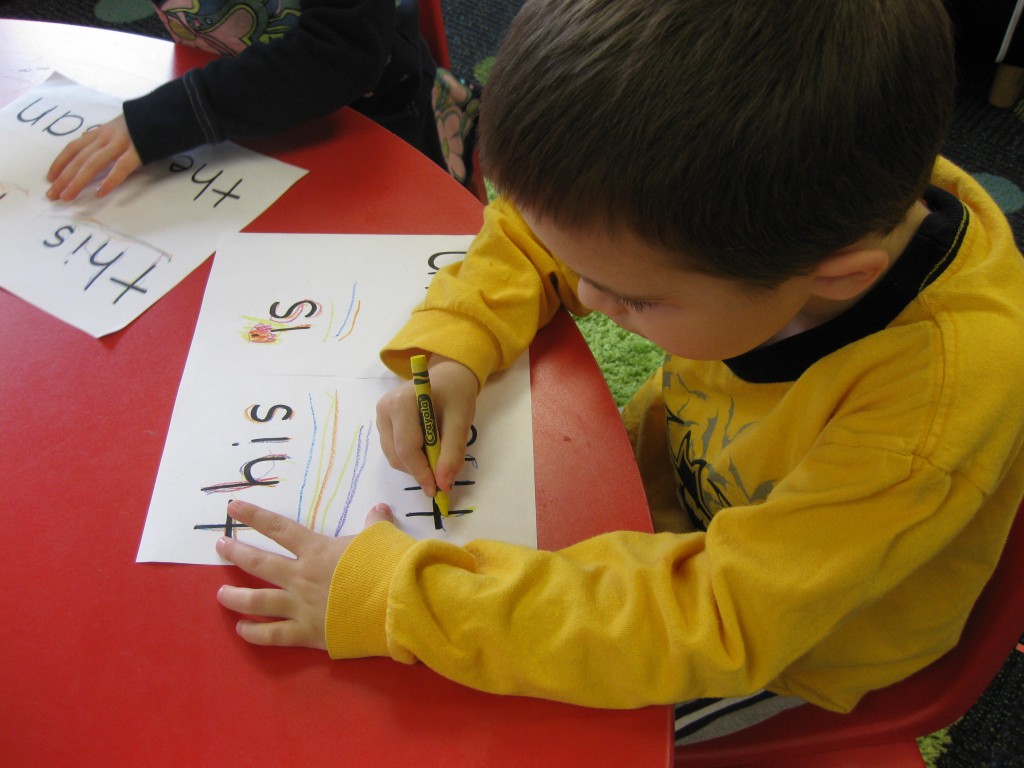 Underline and Read the Word Each Time