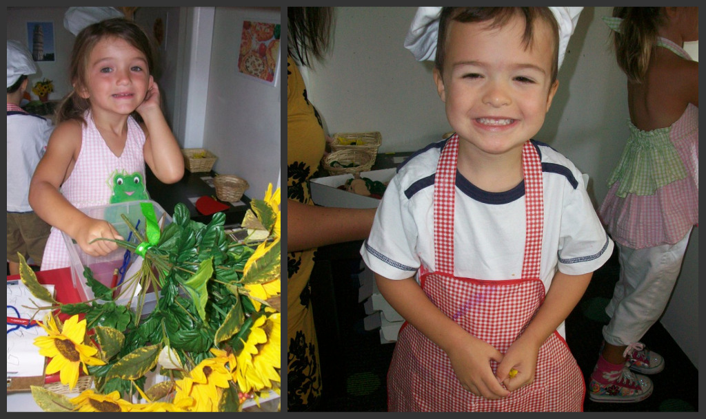 Our pizza parlor chef and hostess