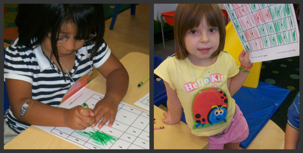 Identifying the capital and lowercase F