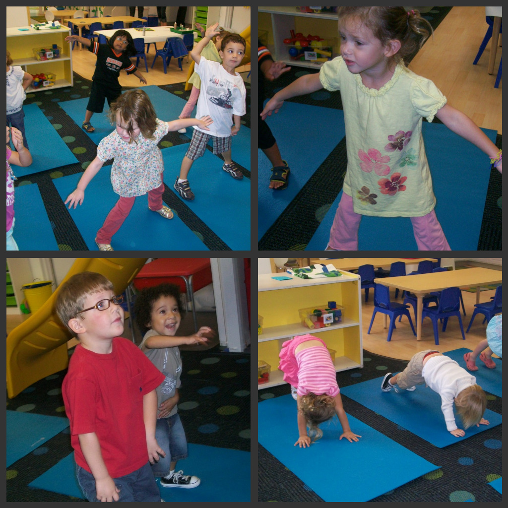 Working our muscles during yoga