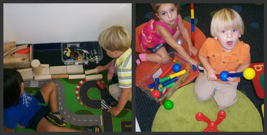 Working together during centers