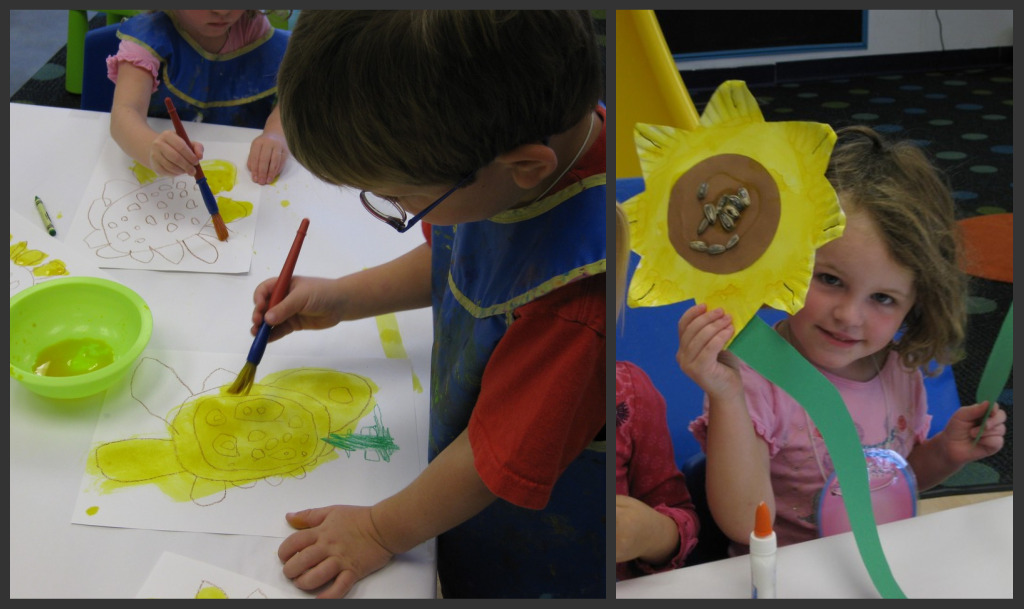 Sunflower Crafts Collage