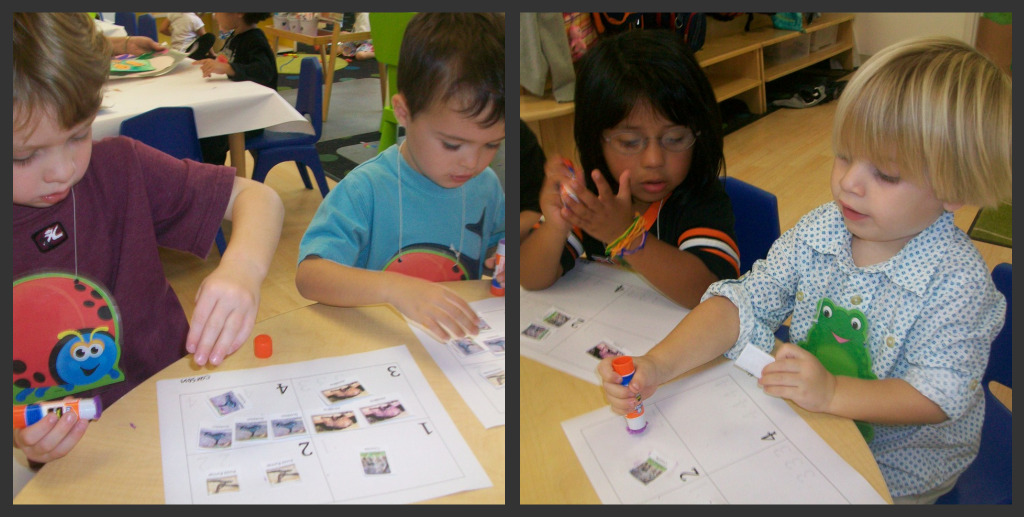 Using the animals we have learned this week to aid in our counting