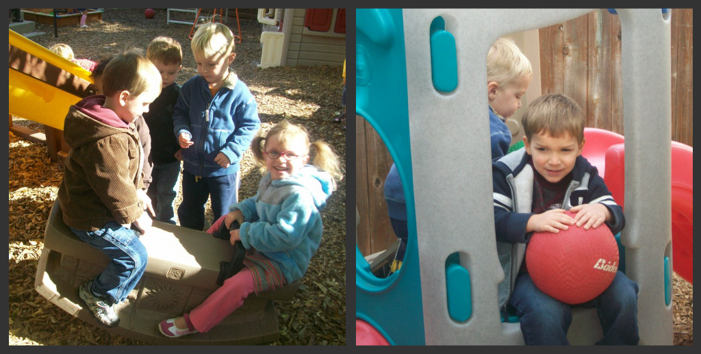 Enjoying outside time