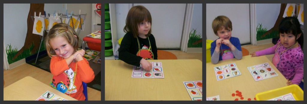 Identifying pictures using the first letter sound