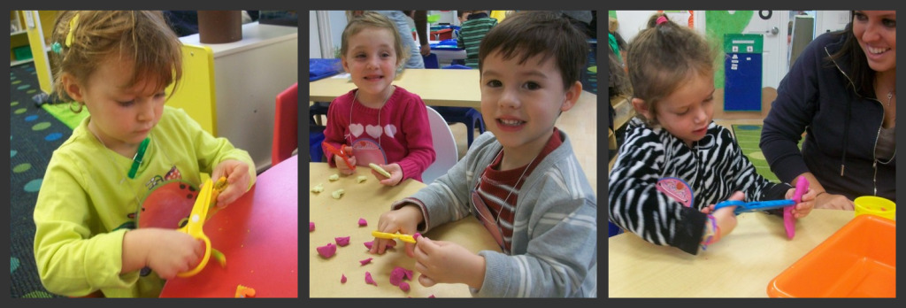 Everyone enjoys using playdough!