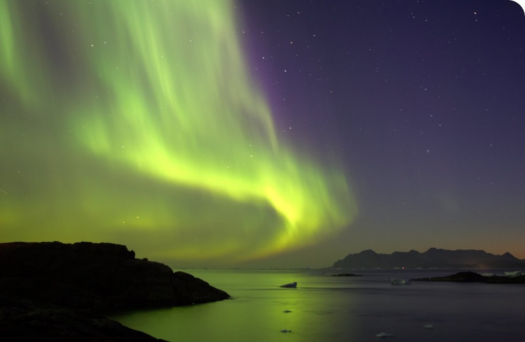 Northern Lights over the fjords