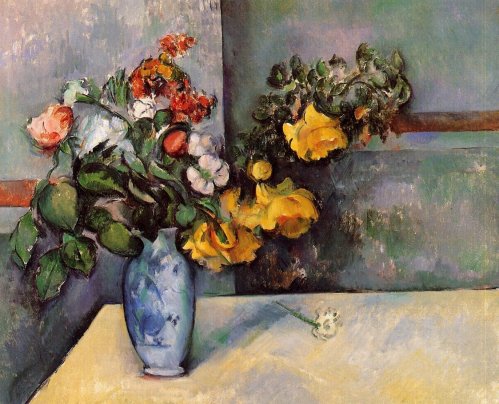 Paul-Cezanne-Still-Life-Flowers-in-a-Vase-Oil-Painting