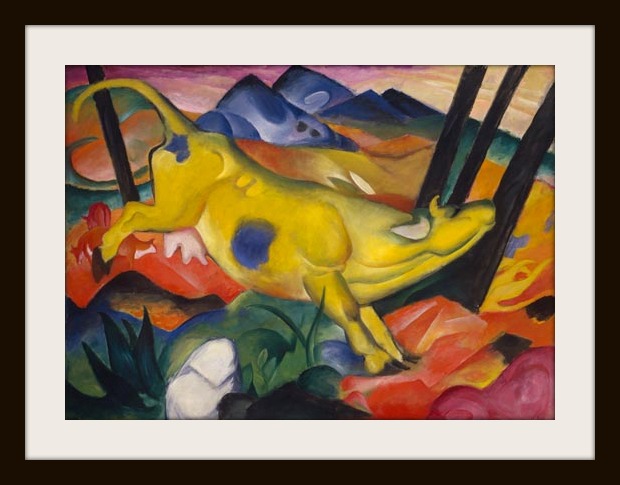 Yellow Cow (Gelbe Kuh), 1911. Oil on canvas,